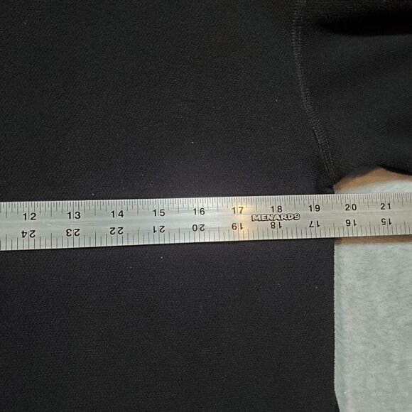 The North Face Sweater Mens Small Black Athletic Fit Logo 1/4 Zip Pullover - Picture 3 of 11